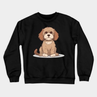 Cute Cockapoo Puppy Design Crewneck Sweatshirt